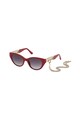 GUESS Ochelari de soare cat-eye cu accesoriu detasabil din lant Femei