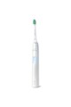 Philips Sonicare Set de 2 periute electrice sonice  ProtectiveClean HX6809/35, 62000 miscari/minut, 1 mod de curatare, 2 intensitati, functie Brush Sync, senzor presiune, toc de transport, 2 capete de periere, Alb Femei