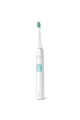 Philips Sonicare Set de 2 periute electrice sonice  ProtectiveClean HX6809/35, 62000 miscari/minut, 1 mod de curatare, 2 intensitati, functie Brush Sync, senzor presiune, toc de transport, 2 capete de periere, Alb Femei