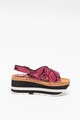 Replay Sandale flatform de piele ecologica Myers Femei