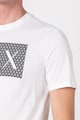 ARMANI EXCHANGE Памучна тениска с лого на гърдите Мъже
