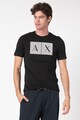 ARMANI EXCHANGE Памучна тениска с лого на гърдите Мъже