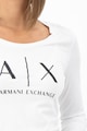 ARMANI EXCHANGE Вталена блуза с лого Жени