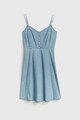 GAP Rochie mini evazata din material chambray Femei