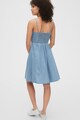 GAP Rochie mini evazata din material chambray Femei