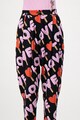 Love Moschino Pantaloni de viscoza cu model logo Femei