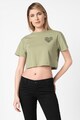 Converse Tricou crop cu detaliu inima pe piept Femei