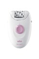 Braun Epilator  Silk-épil 1170, 20 pensete, 1 viteza, Alb/Roz Femei