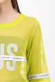 Liu Jo Tricou lung din plasa cu imprimeu logo Femei