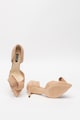 NINE WEST Pantofi d'Orsay din piele intoarsa, cu varf ascutit si aplicatie cu funda McFally Femei