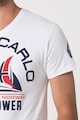 Geographical Norway Tricou cu decolteu in V si imprimeu text Jayat Barbati