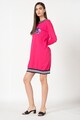 Love Moschino Rochie tip pulover din tricot fin cu aplicatie logo Femei