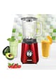 Heinner Blender de masa  Vitality 1000, 1000W, bol sticla 1.5L, 3 viteze+Pulse, 6 lame detasabile din inox, inox, rosu Femei