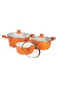 Heinner Set pentru gatit  6 piese, Aluminiu, Orange Grays Femei