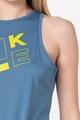 Nike Top cu imprimeu logo, pentru antrenament Dry Tank Leg Femei