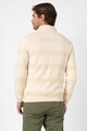 Gant Раиран пуловер с къс цип Мъже