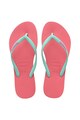 Havaianas Papuci flip-flop cu logo si barete contrastante Slim Femei