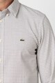 Lacoste Szűk fazonú kockás ing logóhímzéssel férfi