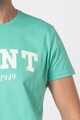 Gant Tricou cu decolteu la baza gatului si imprimeu logo Barbati