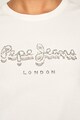 Pepe Jeans London Beatrice szűk fazonú póló strasszkövekkel női