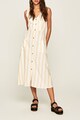 Pepe Jeans London Rochie midi din amestec de in Femei