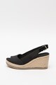 Timberland Sandale slingback tip espadrile cu talpa wedge si garnituri din piele intoarsa Nice Coast Femei