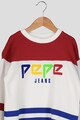 Pepe Jeans London Bluza sport cu model colorblock si imprimeu logo Baieti