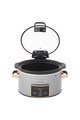 Crock-Pot Slow cooker   Digital Hinged Lid, 3.5L, 210 W, Functie Pastrare la cald, Vas ceramica detasabil, Argintiu Femei