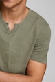 Jack & Jones Tricou slim fit cu decolteu Henley Slipt Barbati