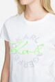 Karl Lagerfeld Tricou cu broderie in relief Femei