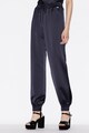 ARMANI EXCHANGE Pantaloni jogger din satin, cu slit lateral Femei