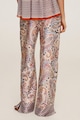 Mango Pantaloni cu model paisley si aspect de satin Winnie Femei