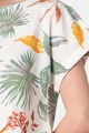 GAP Tricou din amestec de in, cu imprimeu tropical Femei