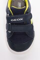 Geox Pantofi sport de piele ecologica si material textil Gisli Fete