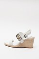 CALVIN KLEIN Sandale slingback de piele, cu logo metalic Belora Femei