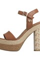 Tommy Hilfiger Sandal de piele, cu platforma Femei