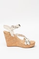 NINE WEST Sandale wedge de piele ecologica Brette Femei