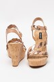 NINE WEST Sandale wedge de piele ecologica Brette Femei