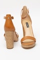 NINE WEST Sandale de piele cu toc masiv Dempsey Femei