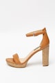 NINE WEST Sandale de piele cu toc masiv Dempsey Femei