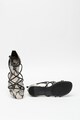 NINE WEST Sandale de piele ecologica cu talpa plata Whisper Femei