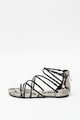 NINE WEST Sandale de piele ecologica cu talpa plata Whisper Femei