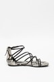 NINE WEST Sandale de piele ecologica cu talpa plata Whisper Femei