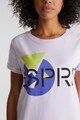 EDC by Esprit Tricou de bumbac organic, cu imprimeu logo Femei