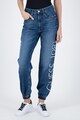 GUESS JEANS Blugi cu talie inalta si terminatie elastica Femei