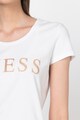 GUESS JEANS Tricou cu imprimeu logo stralucitor Femei