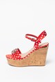 GUESS Sandale din piele cu talpa wedge Gesina Femei