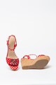 GUESS Sandale din piele cu talpa wedge Gesina Femei