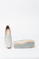 GUESS Espadrile flatform de piele ecologica cu aspect metalizat Femei