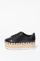 GUESS Espadrile flatform de piele ecologica Femei